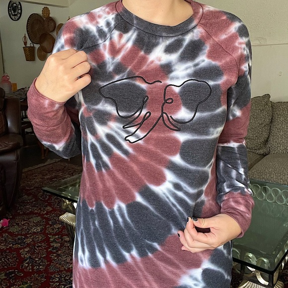 Ivory Ella tie dye dress - Picture 4 of 6